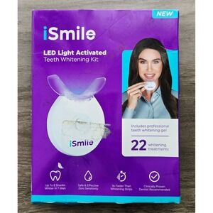 iSmile LED Light Activated Teeth Whitening Kit 22 Treatments NEW
